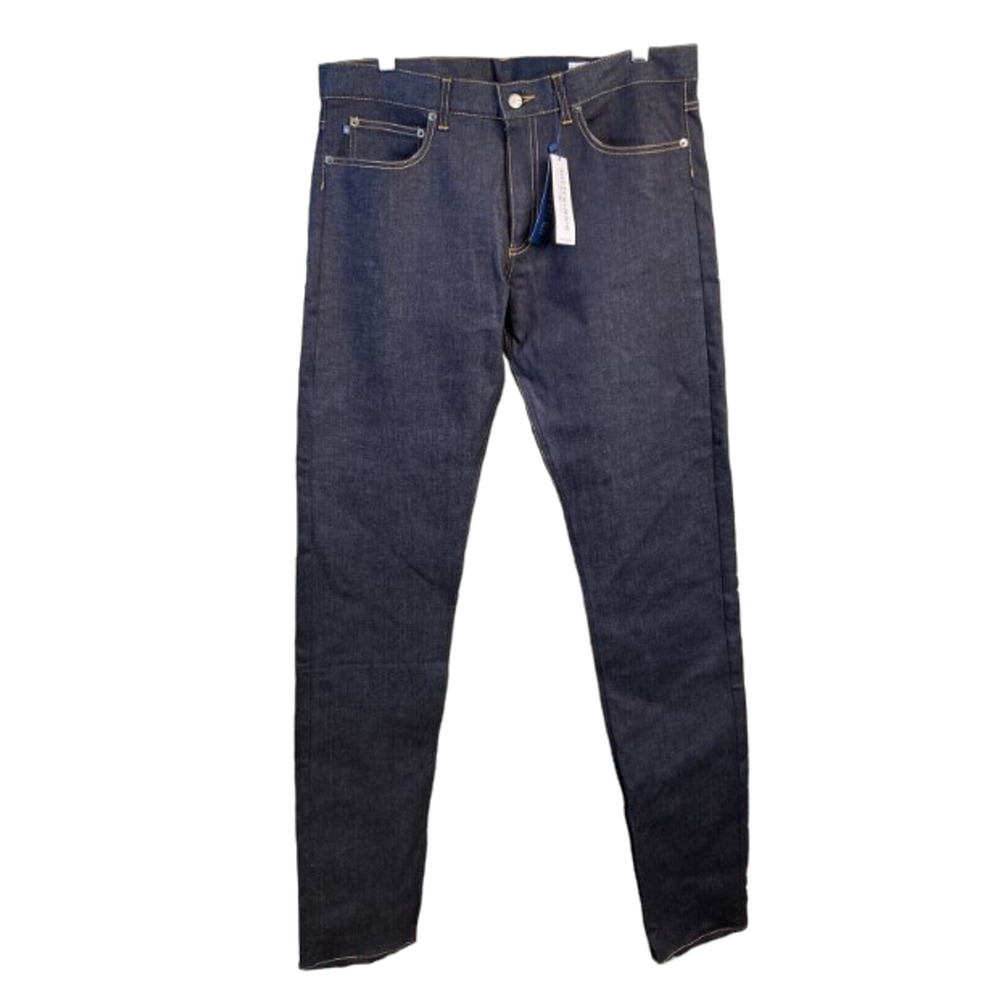 Mizzen and Main Men’s Dark Straight Leg Jeans Size 34 Mid Rise Stretch NWT